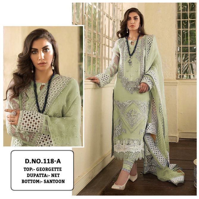 KF 118 Heavy Georgette Pakistani Suits Catalog